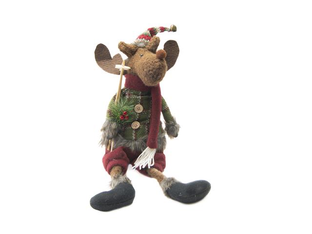 22" COZY MOOSE FIGURE